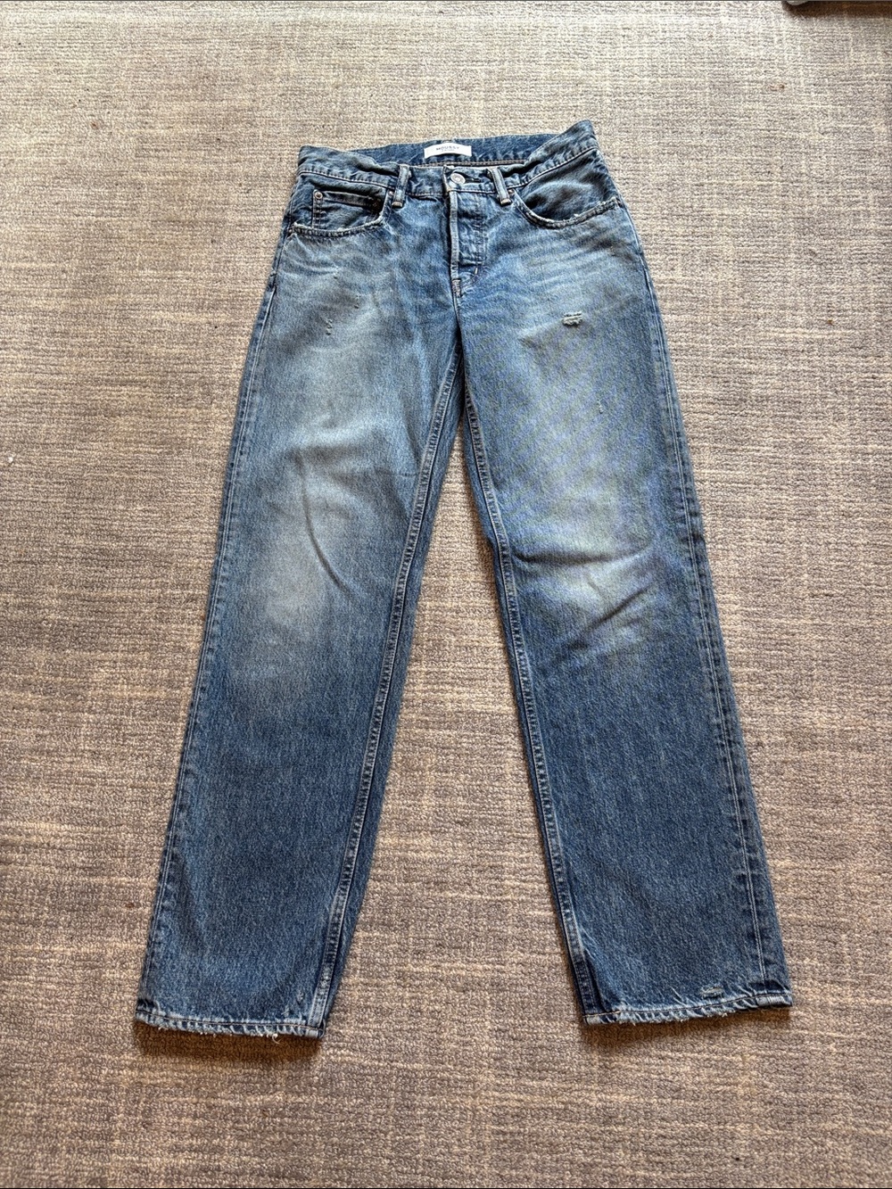 Moussy Vintage Blue Straight Jeans